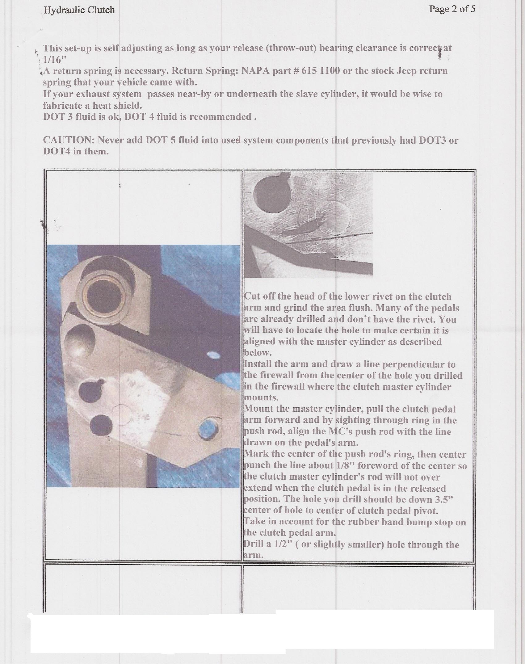 Hydraulic Clutch Conversion AMC Jeep CJ5 CJ7 CJ8 5.0 Mustang FREE SHIPPING